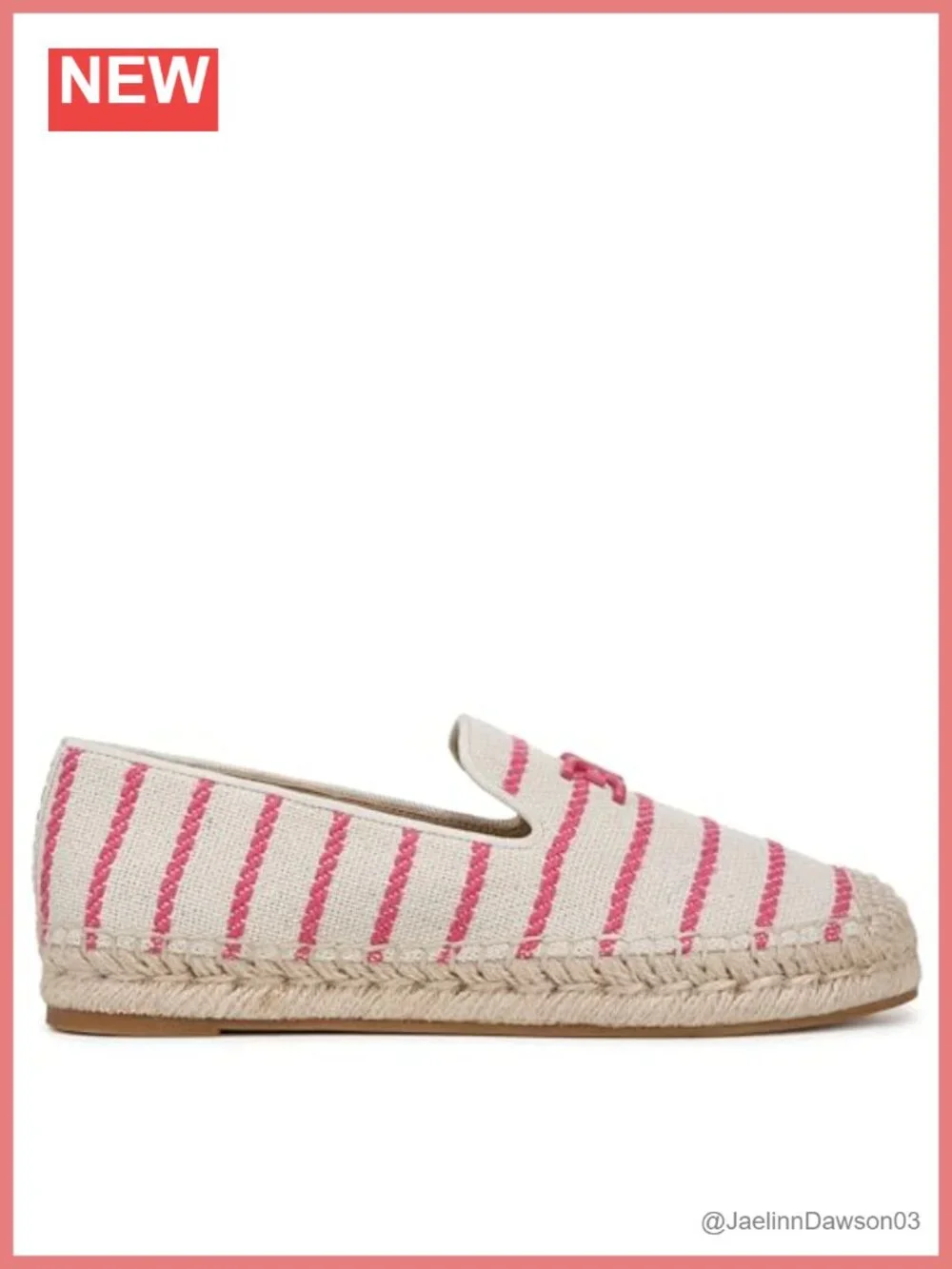 Sam Edelman Kathleen Espadrille Flat Slip-On Woven Cotton Round Toe